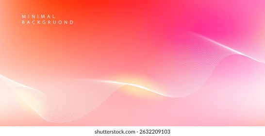 The background image emphasizes warm and bright colors, with a gradient from red and orange at the top to light pink at the bottom, creating a warm and refreshing feeling.
