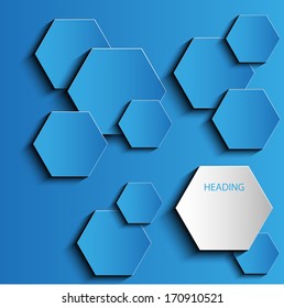 Background with the image falling shapes for various applications in the vector