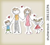 background with the image of the family
