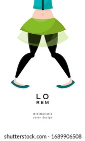 Background with the image of a female legs. Suitable for magazine cover, outdoor print, ads and decoration in the beauty industry. Vector illustration.