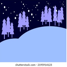 Background with the image of fir trees in winter. suitable for social media, news, templates, brochures, children's books