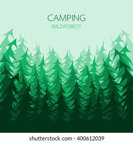 Background with the image of the forest.