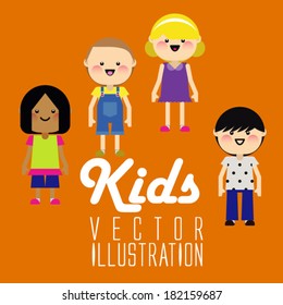 background with the image of funny kids