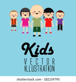 background with the image of funny kids