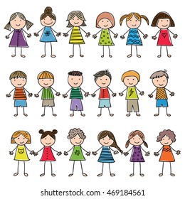 background with the image of funny kids