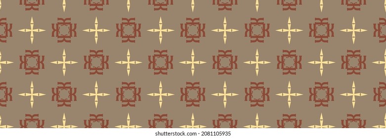 Background image with geometric elements on brown background for your design projects, seamless patterns, wallpaper textures with flat design. Vector illustration