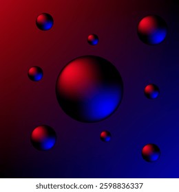 background image gradient balls vector