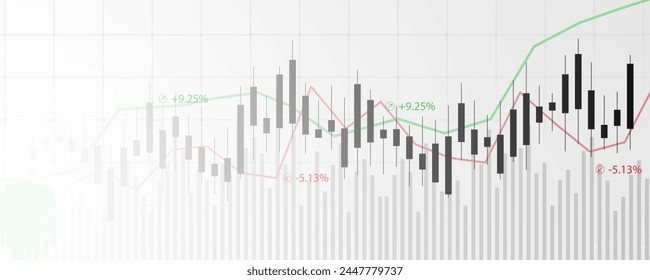 Hintergrund Bild Graph Technologie Investition Finanzmarketing Banner Design Werbemittel