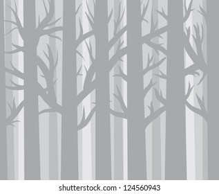 background with the image of the gray forest