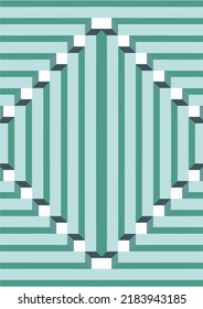 The background image is in green tones. Alternate with straight lines, used in graphics.