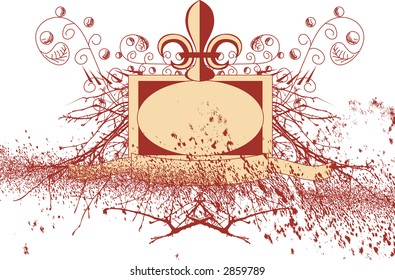 Background image of a grunge style border