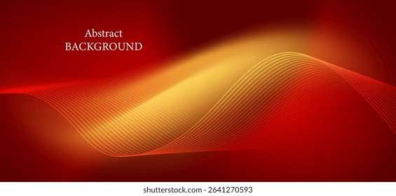 The background image has warm colors ranging from golden yellow, orange to deep red, blended together to create a warm and energetic image.