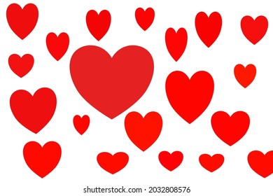 imagen de fondo corazón Emoji blanco rojo