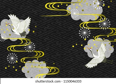 Background image of Japanese pattern