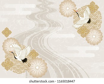 Background image of Japanese pattern