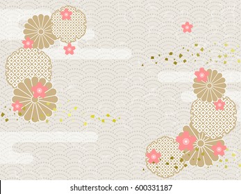 Background image of Japanese pattern