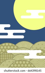 Background image of Japanese style pattern,Gold