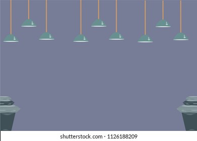 Background image With lamp light Concept of space, beautiful colors. Illustrations and Vectors