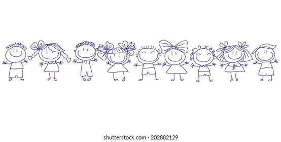  background with the image of laughing children