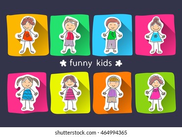 background with the image of laughing children