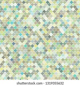 Background image of a multicolored four-leaf clover. Background for fashion, wrapping paper design. Vector illustration.