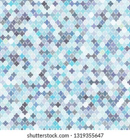 Background image of a multicolored four-leaf clover. Background for fashion, wrapping paper design. Vector illustration.