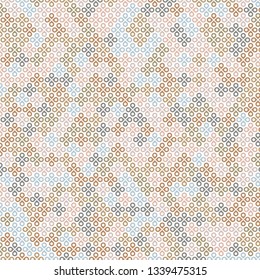 Background image of a multicolored four-leaf clover. Background for fashion, wrapping paper design. Vector illustration.