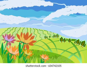 Background image nature for cover design, calendar, business cards, poster.