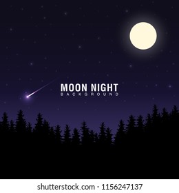 A background image of the night sky.
