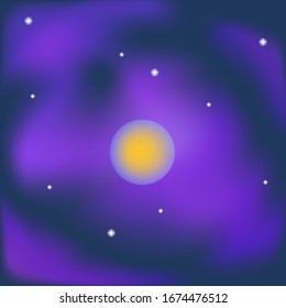 Background image on the theme of space.