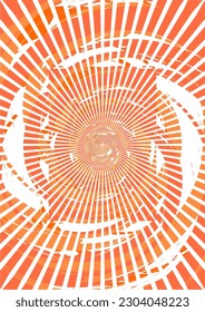 Background image, orange tone, using lines to create an image used in graphics