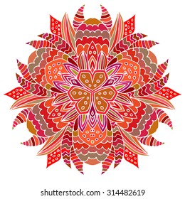 background with the image of the ornament to a circle