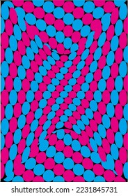 Background image in pink and blue tones, placed alternately, can be used in graphic work.