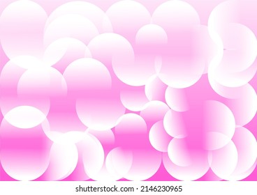 Background image in pink tones using circle shapes, formatting to create an image.