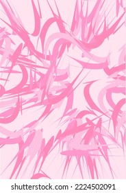 The background image is in pink tones, using shapes to arrange. Composition with gradation used for graphics
