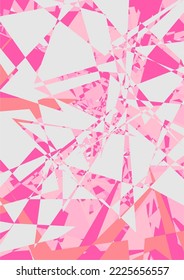 The background image is in pink tones, using shapes to arrange. Composition with gradation used for graphics
