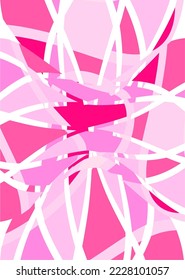 The background image is in pink tones, using shapes to arrange. Composition with gradation used for graphics