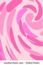 The background image is in pink tones, using shapes to arrange. Composition with gradation used for graphics