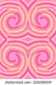 The background image is in pink tones, using shapes to arrange. Composition with gradation used for graphics