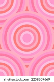 The background image is in pink tones, using shapes to arrange. Composition with gradation used for graphics