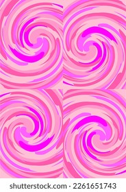 The background image is in pink tones, using shapes to arrange. Composition with gradation used for graphics