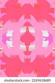 The background image is in pink tones, using shapes to arrange. Composition with gradation used for graphics