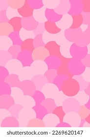 The background image is in pink tones, using shapes to arrange. Composition with gradation used for graphics