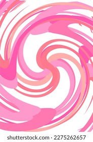 The background image is in pink tones, using shapes to arrange. Composition with gradation used for graphics
