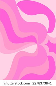 The background image is in pink tones, using shapes to arrange. Composition with gradation used for graphics