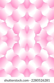 The background image is in pink tones, using shapes to arrange. Composition with gradation used for graphics