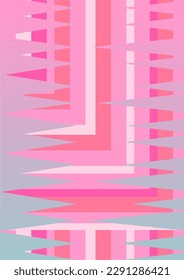 The background image is in pink tones, using shapes to arrange. Composition with gradation used for graphics