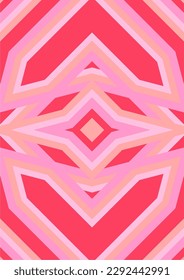 The background image is in pink tones, using shapes to arrange. Composition with gradation used for graphics