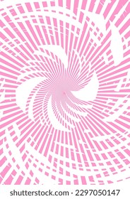 The background image is in pink tones, using shapes to arrange. Composition with gradation used for graphics