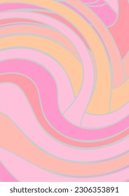 The background image is in pink tones, using shapes to arrange. Composition with gradation used for graphics